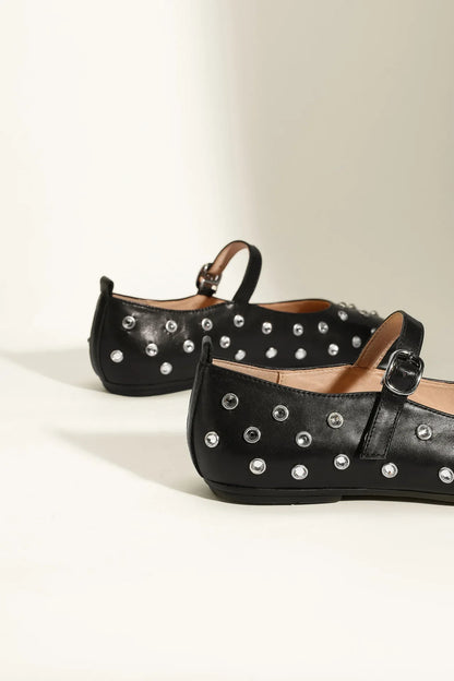 Evelyn Studded Mary Janes