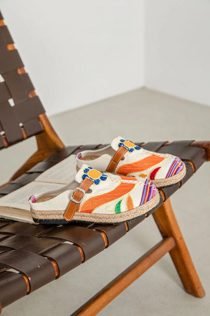 Evelyn Rojas Woven Slip-Ons