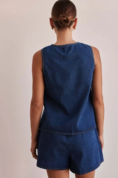 Doretta Denim Tie Set