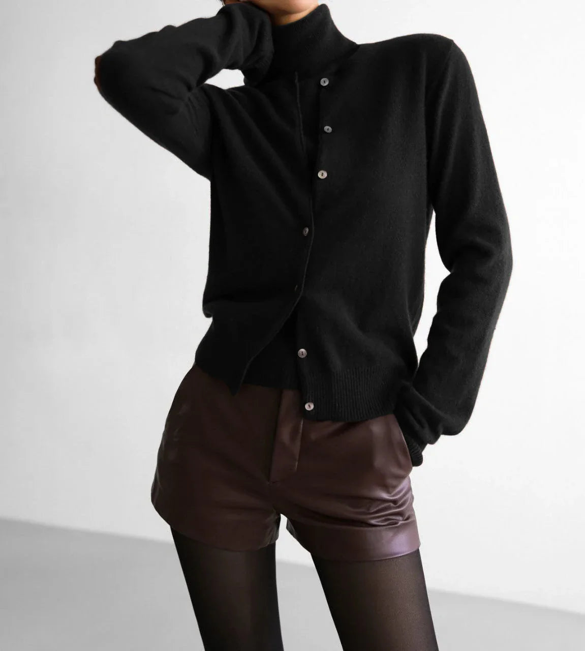 Ashbourne Knit Cardigan & Turtleneck Set