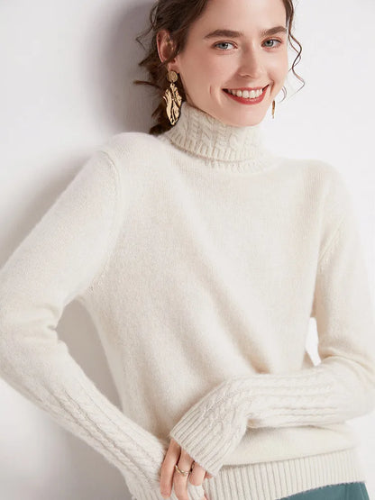 Valentina 100% Merino Turtleneck