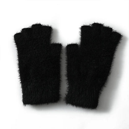 Winter Mink Fingerless gloves