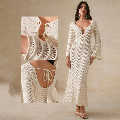Alessia Open-Knit Dress