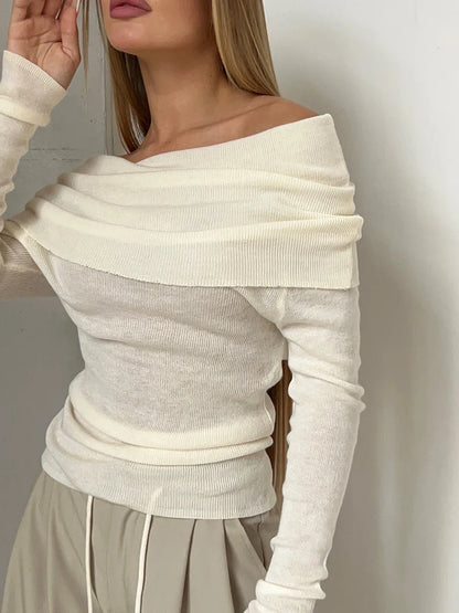 Orvieto Off-Shoulder Knit Top