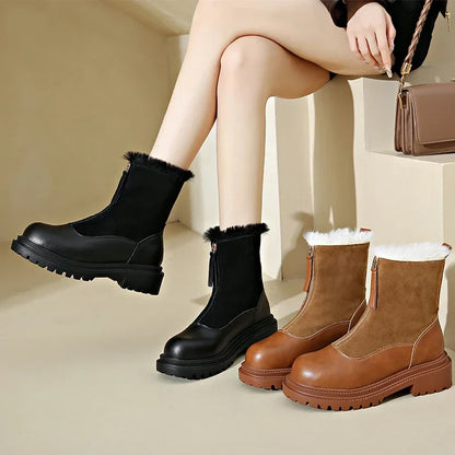 Cortina Suede Fur Boots