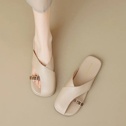 Minimalist Buckle Sandals