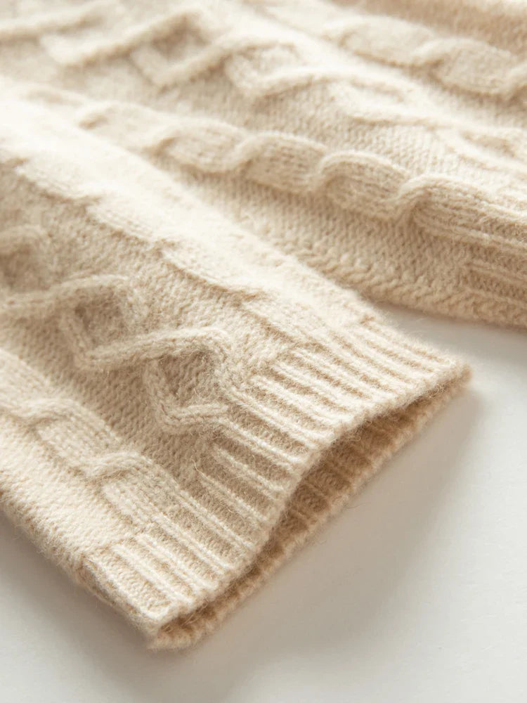 Bow Tied Cashmere Mittens