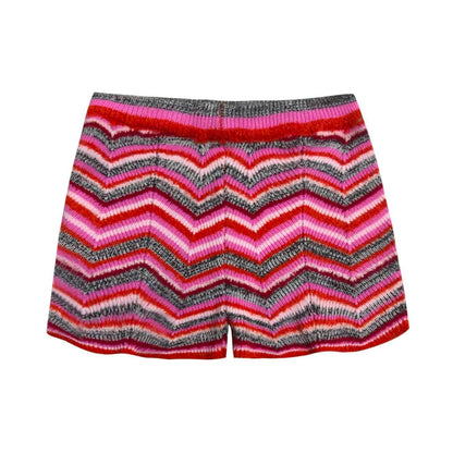 Solari Cotton Knit Stripe Shorts