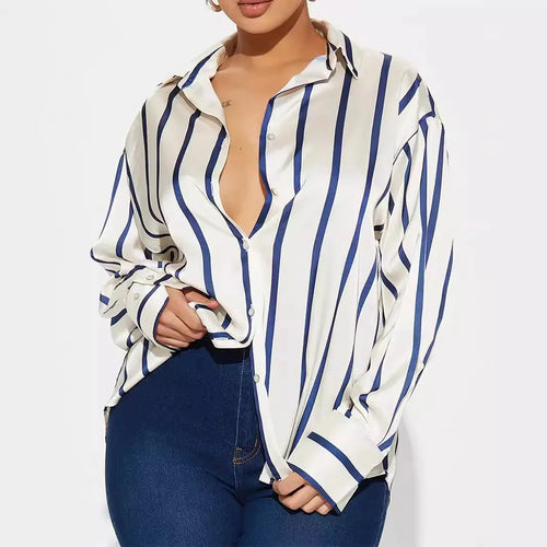 Delaney Satin Stripe Shirt