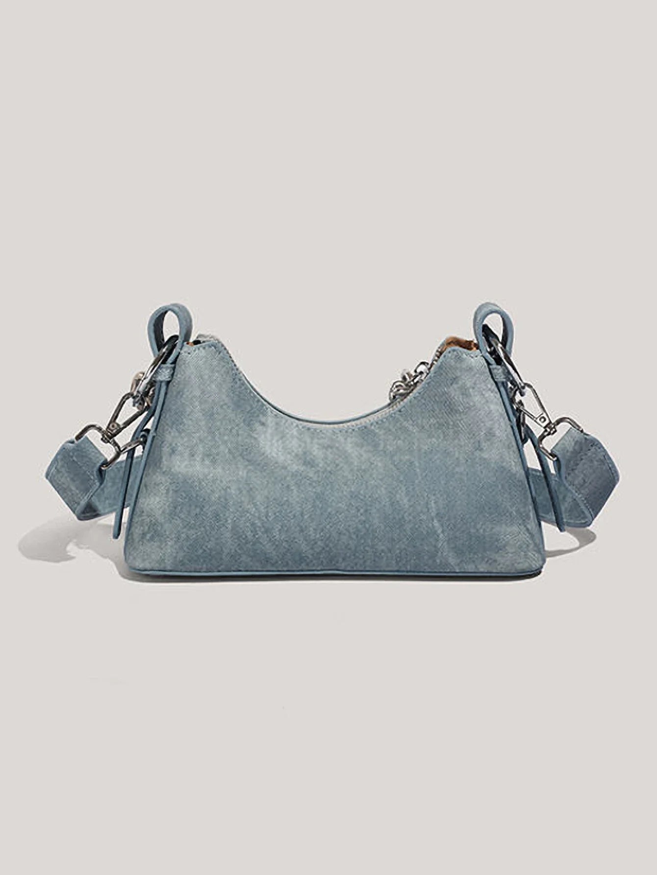 Céleste Denim Chain Bag