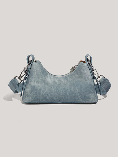 Céleste Denim Chain Bag