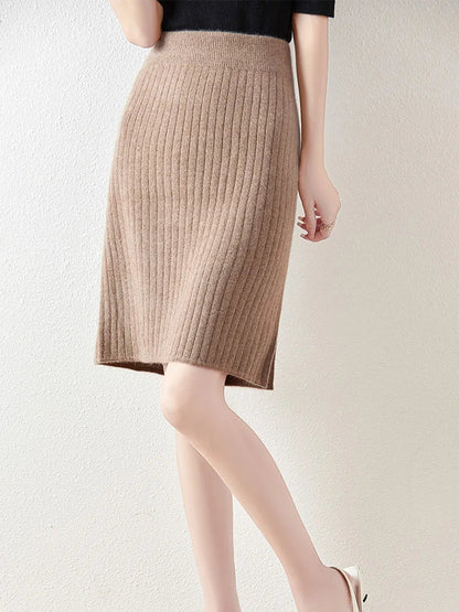 Camilla Merino Wool Midi Skirt