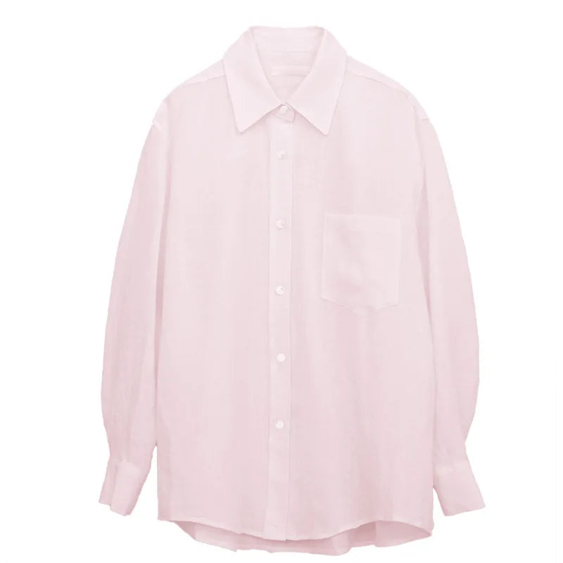 Oversized Linen Blouse