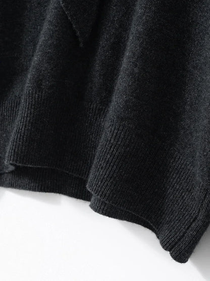 Selene Scarf-Collar Cashmere Pullover