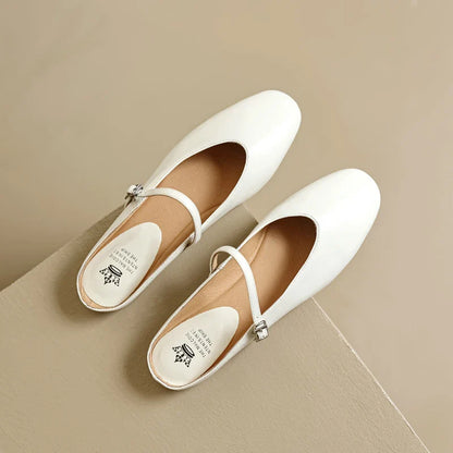 Dahlia Leather Mary Flats