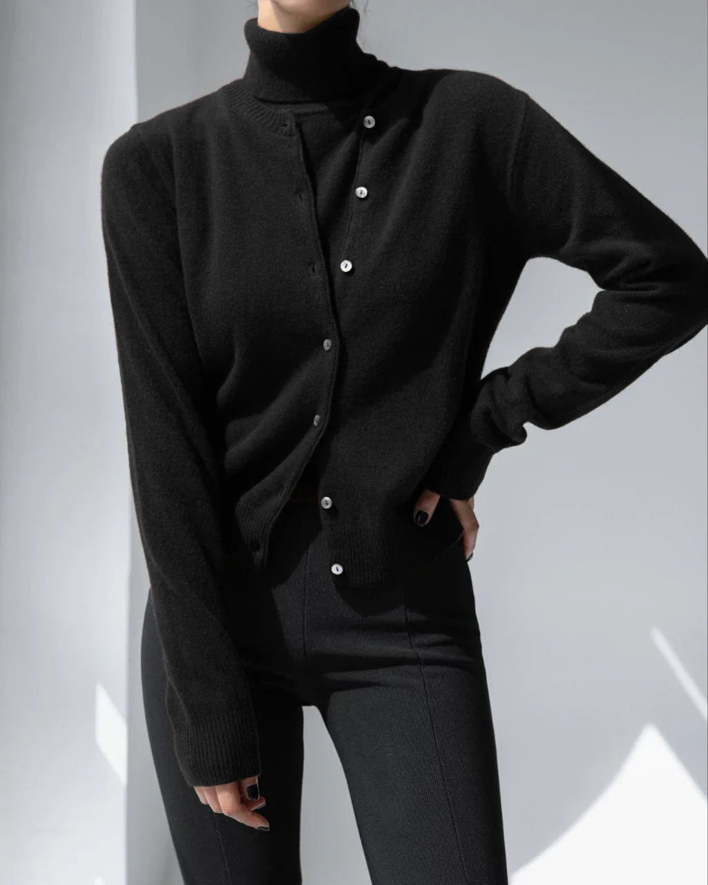 Ashbourne Knit Cardigan & Turtleneck Set