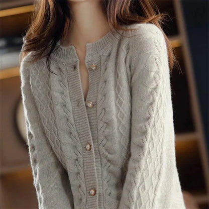 New London Pearl Button Cardigan