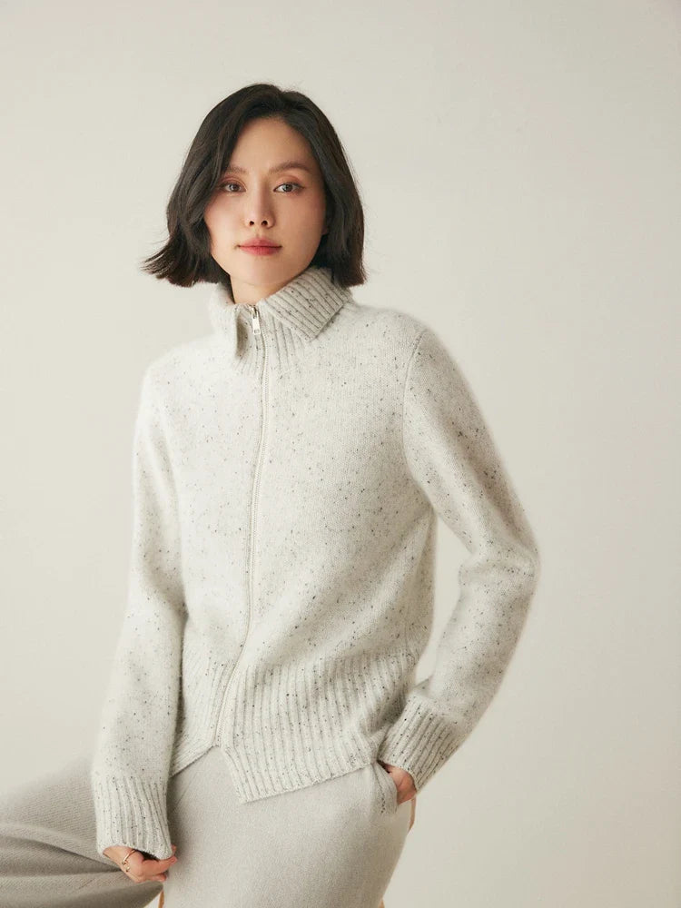 Ashmont Cashmere Zip Cardigan