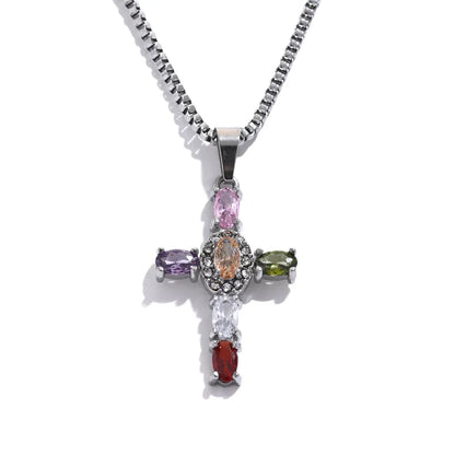 Alméa Bold Cross Pendant Necklace
