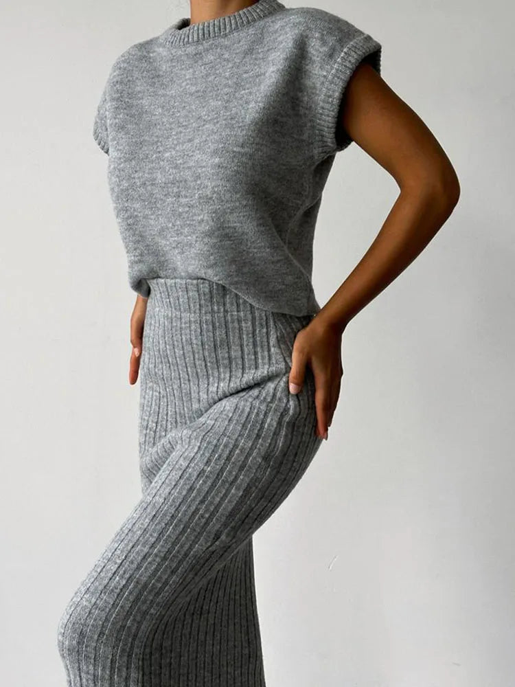 Maratea Coastal Rib Sleeveless Set