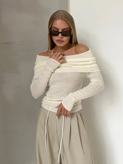 Orvieto Off-Shoulder Knit Top