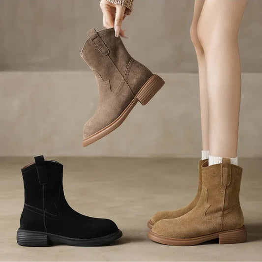 Women's Altus Zipper Leather Boots