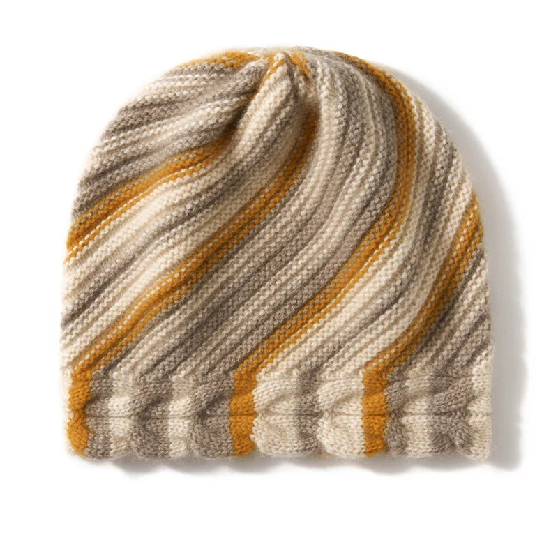 Alpine Stripe Cashmere Beanie