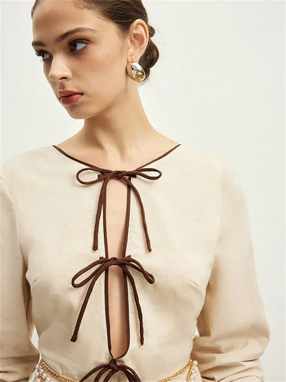 Valentina Open-Front Dress