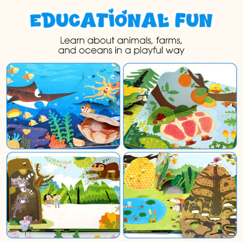 Livres interactifs 3D à volets pour enfants