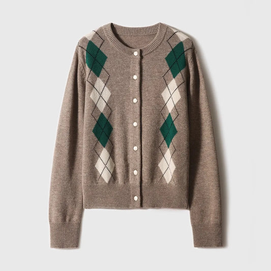 Elle Diamond Cashmere Cardigan