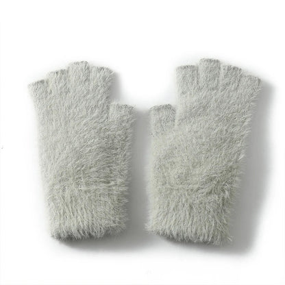 Winter Mink Fingerless gloves