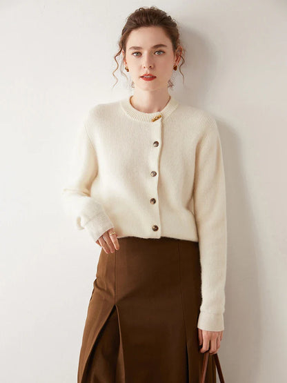 Florence Cashmere Button Cardigan