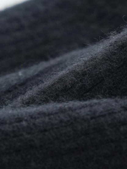 Wool Knitted Wide Leg Pants