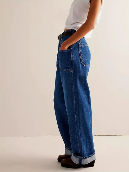 Candace High-Waist Wide-Leg Denims