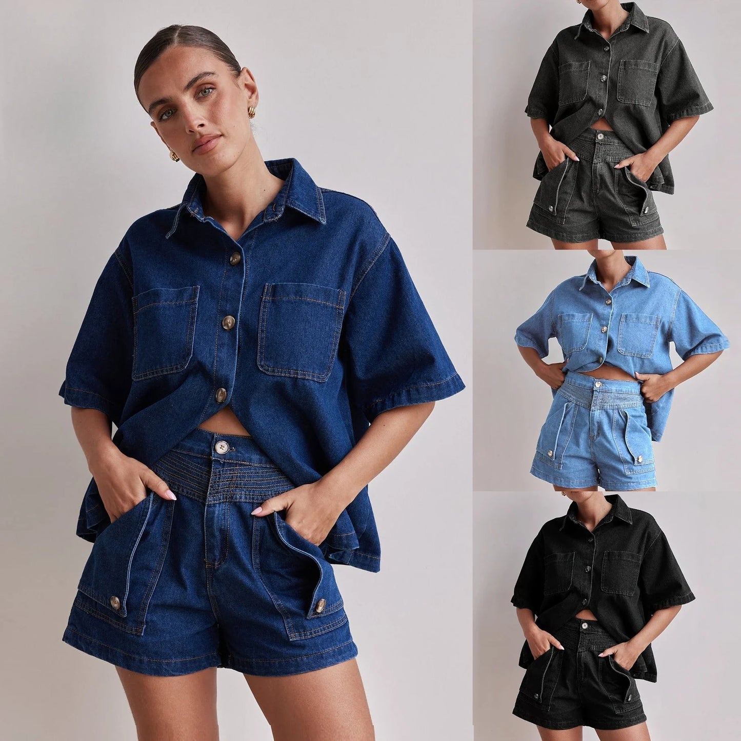 Marais 100% Cotton Denim Set