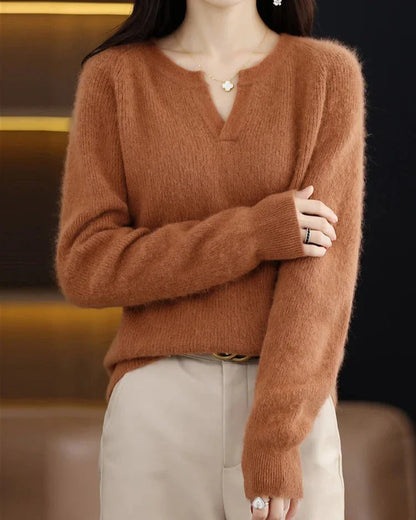 Brushed Mink Wool Pullover