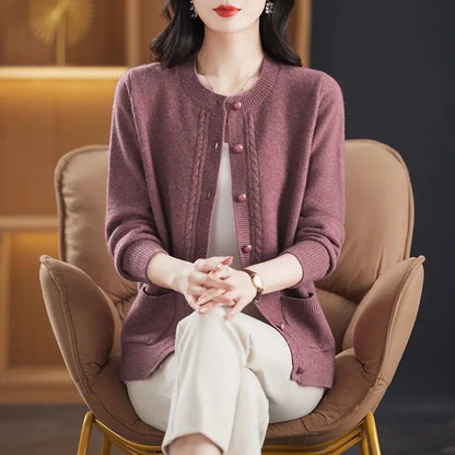 Maribelle Pearl Trim Cardigan