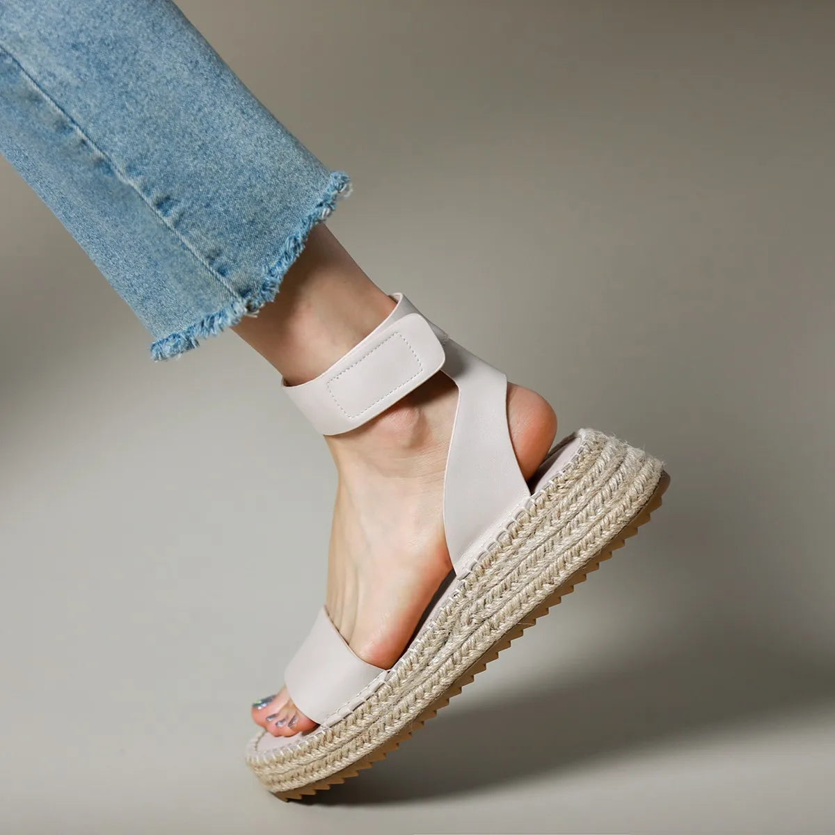 Classic Women's Leather Strap Sandals