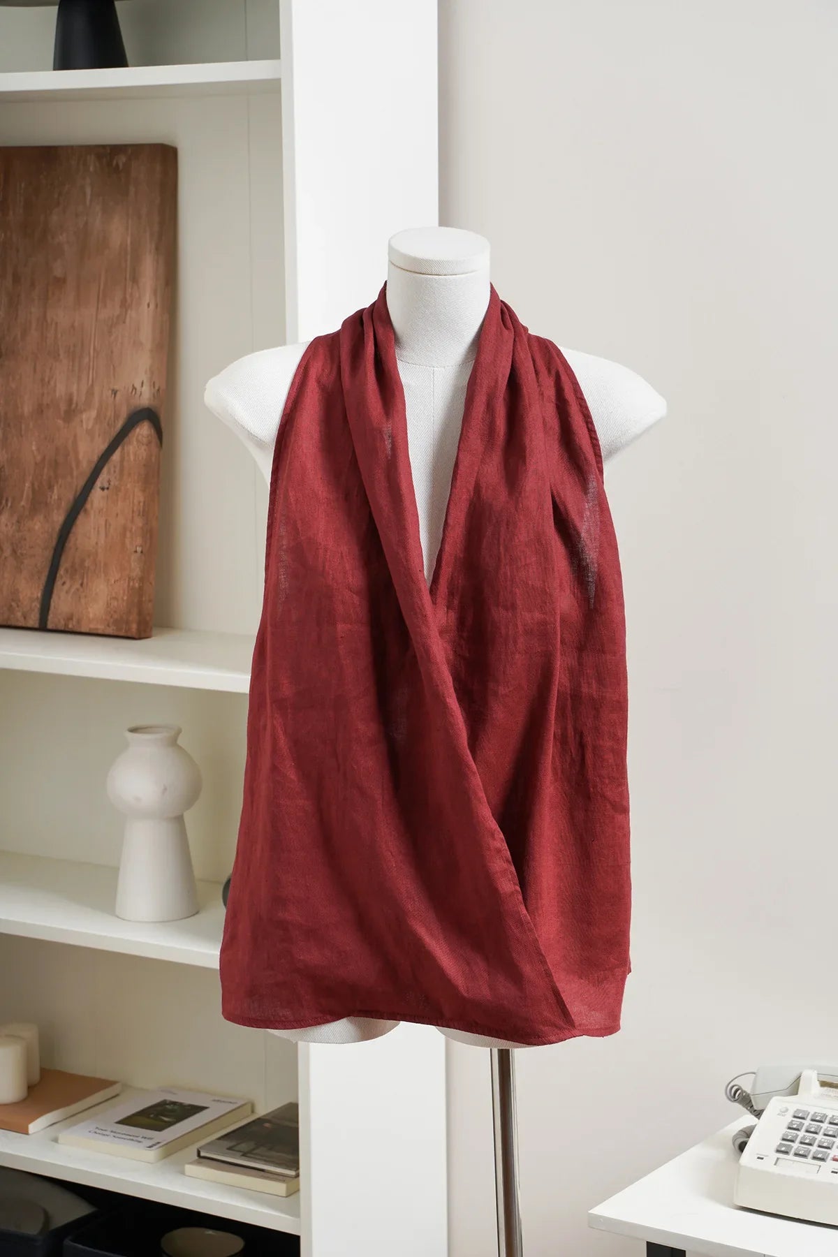 Valienne Drape Linen Vest