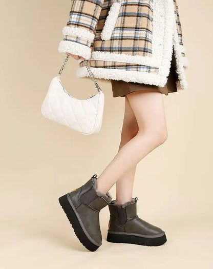 Women's Holmstead Leather Fur Boots