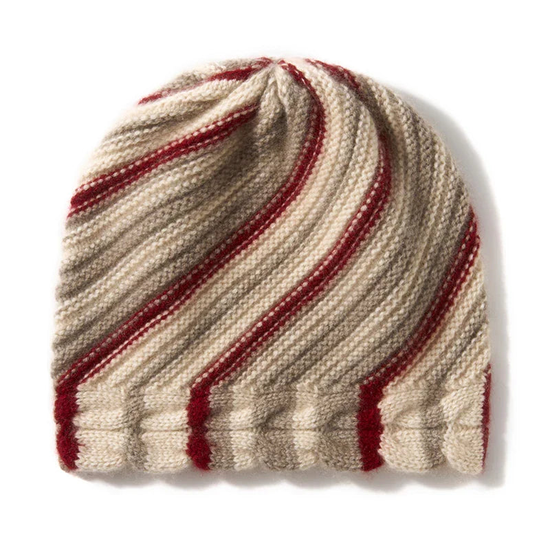 Alpine Stripe Cashmere Beanie