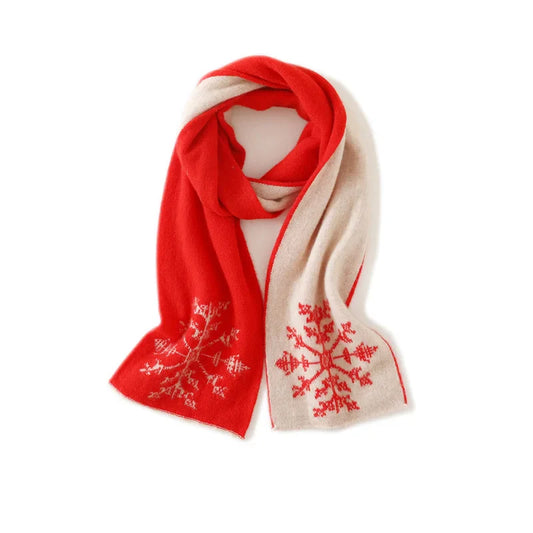 Alpine Snowfall Cashmere Scarf