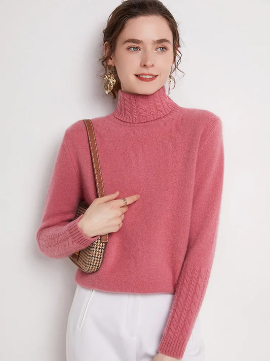Valentina 100% Merino Turtleneck