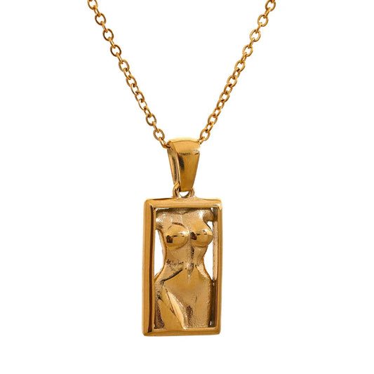 Figura Bold Frame Necklace