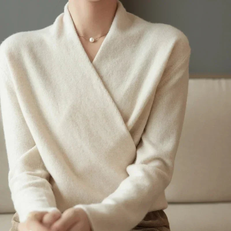 Serene V-Neck Knit Sweater
