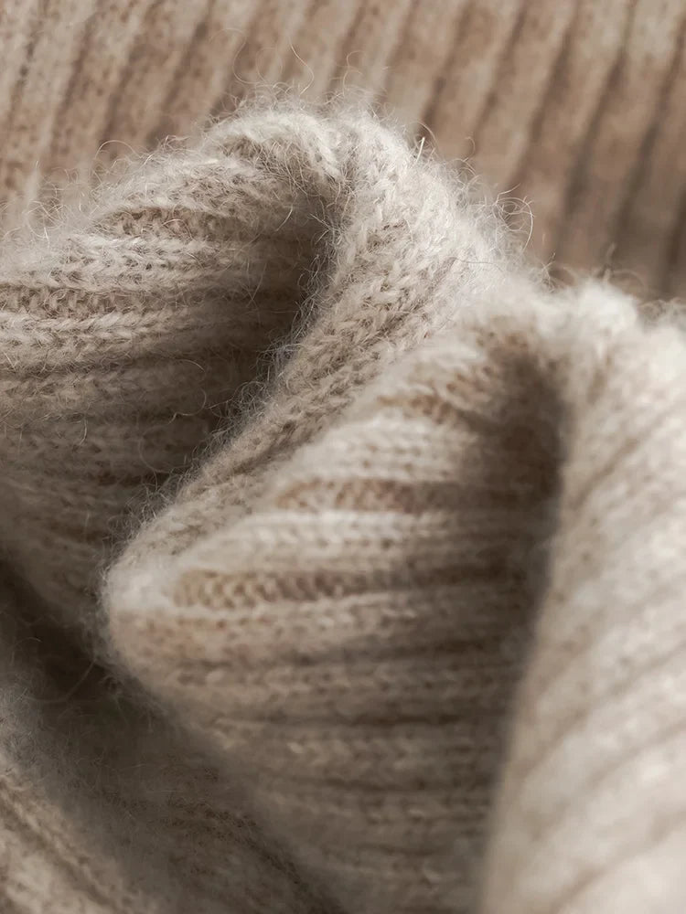 Wool Knitted Wide Leg Pants