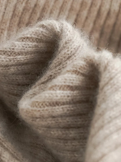 Wool Knitted Wide Leg Pants
