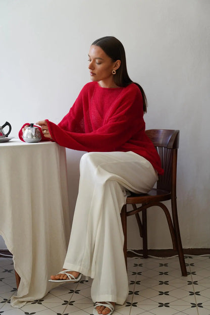 Liora Relaxed Crewneck Sweater