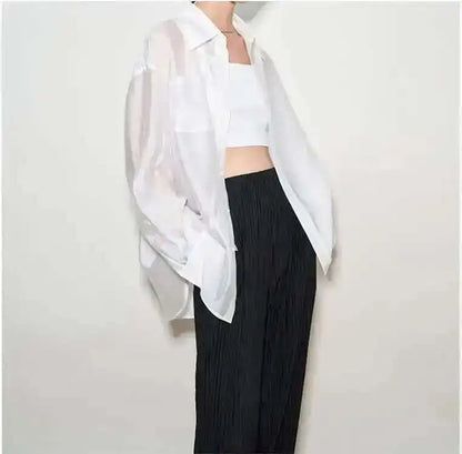 The Flowing Silk Poplin Blouse