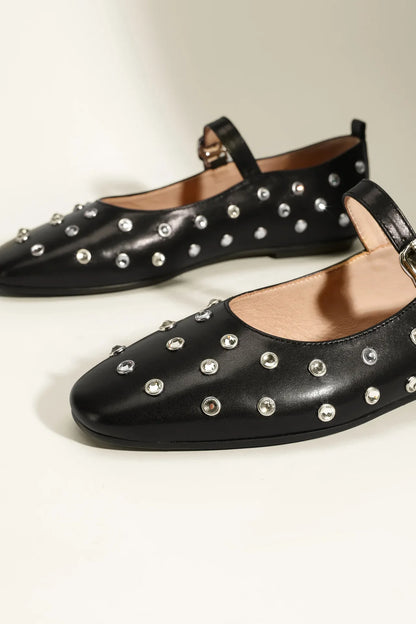 Evelyn Studded Mary Janes